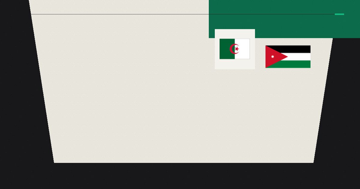 Algeria Complete Thrilling Comeback to End Jordan's World Cup Dream