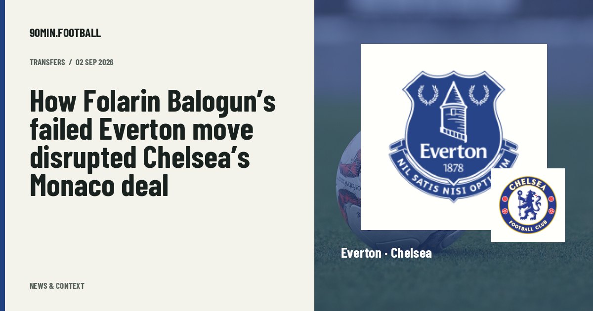 Editorial graphic: How Folarin Balogun’s failed Everton move disrupted Chelsea’s Monaco deal. Not a photograph of this event.