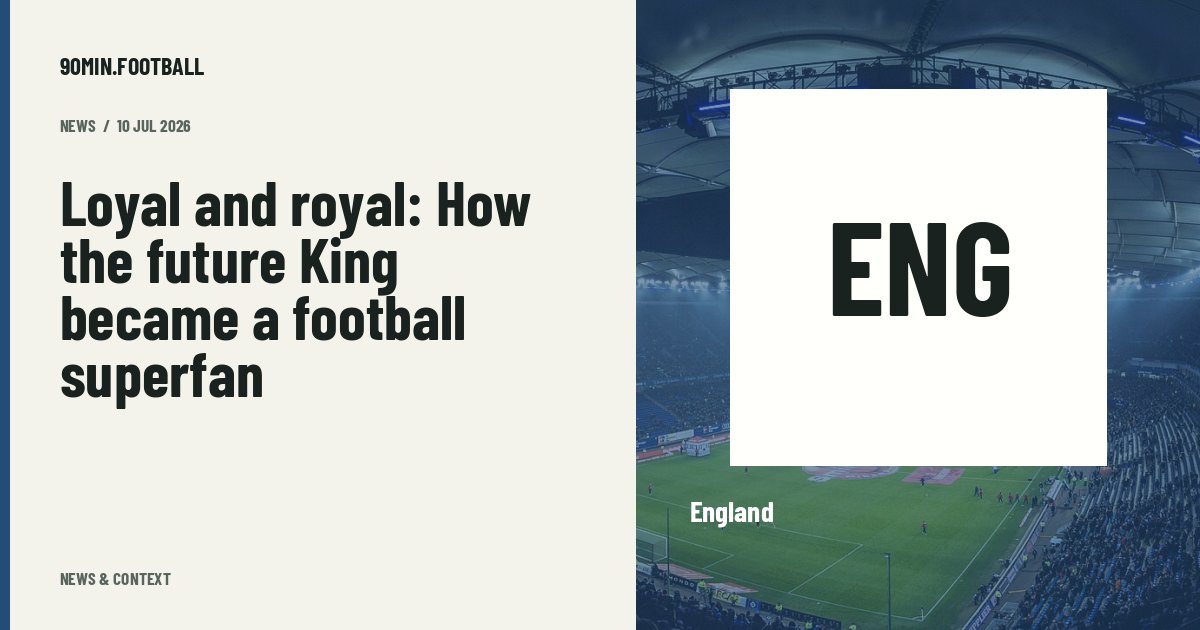 Editorial graphic: Loyal and royal: How the future King became a football superfan. Not a photograph of this event.