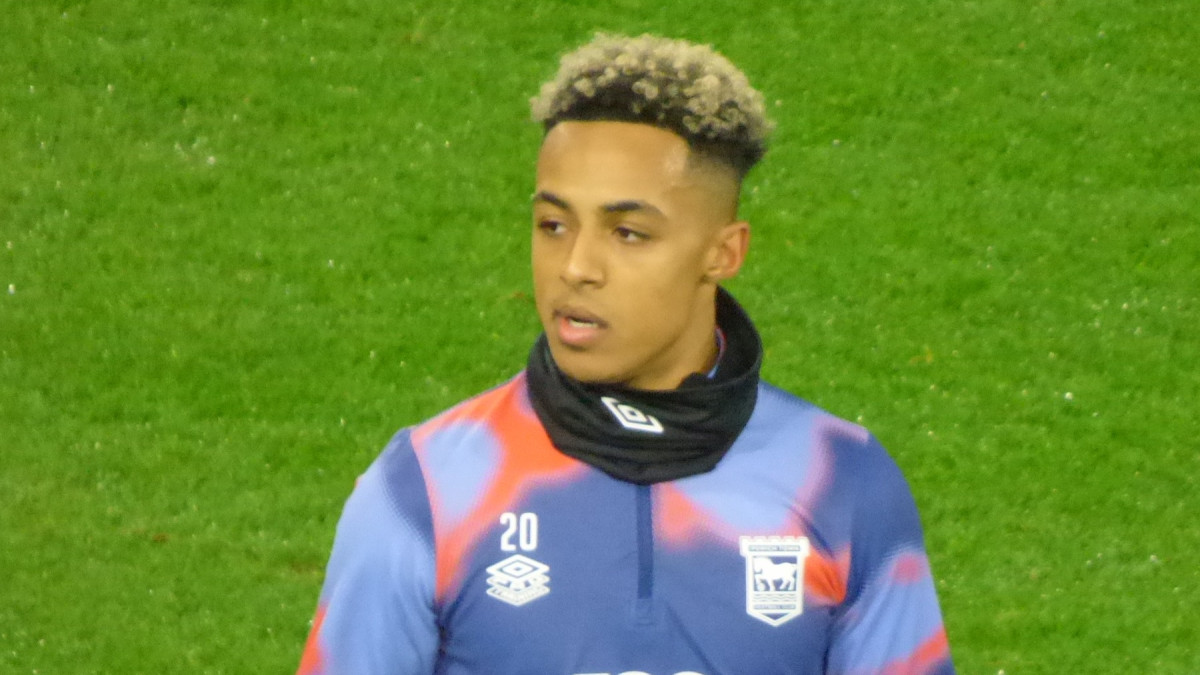 Football photograph: Omari Hutchinson, Ipswich Town.
