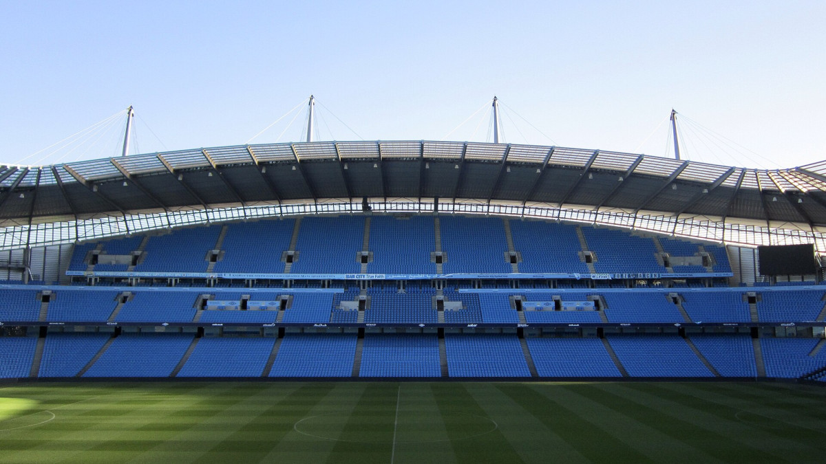Football photograph: Etihad Stadium, Manchester City Football Club (Ank Kumar, Infosys) 07.