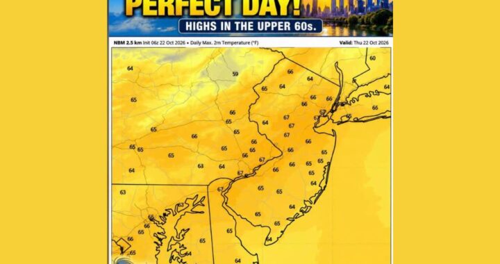 Chilly Morning Gives Way to Another Picture Perfect Day as Highs Reach the Mid to Upper 60s in Pennsylvania, New Jersey, Delaware and Maryland