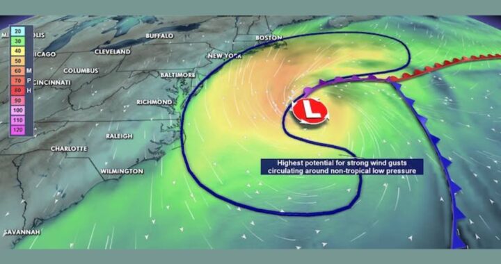 Offshore Storm Brings Gusty Winds, Rough Surf and Coastal Flooding to Maryland and Delaware Beaches Wednesday as Baltimore Stays Cool and Breezy