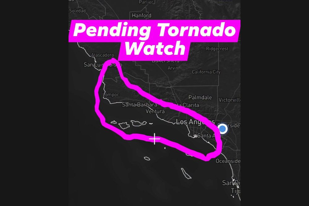 Powerful Storm Brings Heavy Rain, Flooding and an Overnight Tornado Risk to Los Angeles, Orange, Ventura and Santa Barbara Counties in California