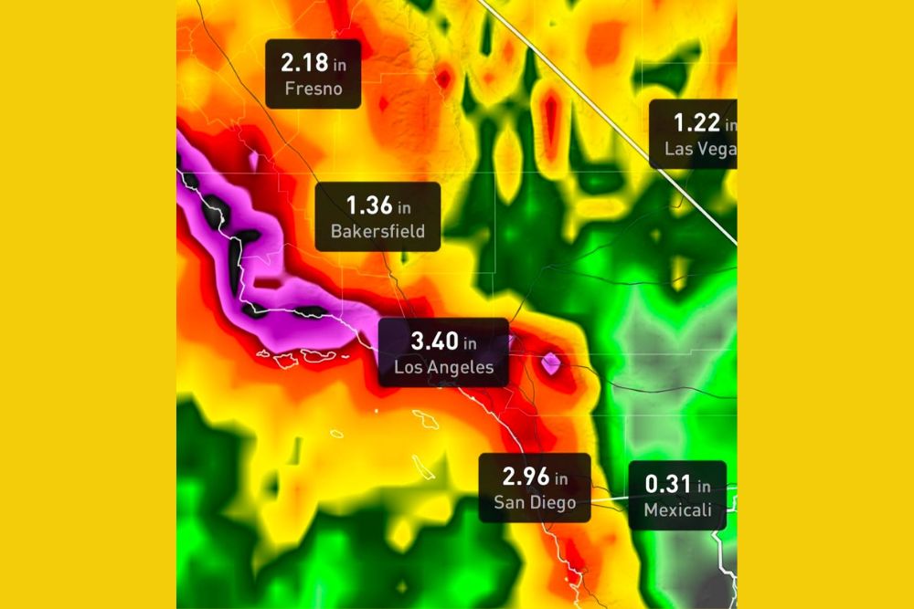 Series of Pacific Storms Could Bring Heavy Rain to Southern California and Nevada Through Halloween as Los Angeles Projections Top 3 Inches
