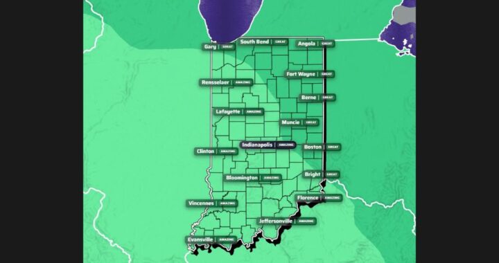 Sunny Skies and Mild Low 60s Deliver a Great to Amazing Fall Sunday Across Indiana From Gary and Fort Wayne to Indianapolis and Evansville