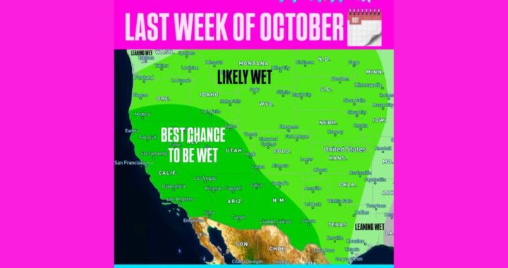 Wet Pattern and Heavy Mountain Snow Target California, Nevada, Utah and Colorado Late October as Rain Chances Spread to Texas, Oklahoma, Kansas